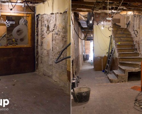 06 la magrana restaurant obra reforma construccion ingrup estudi demolicion escaleras