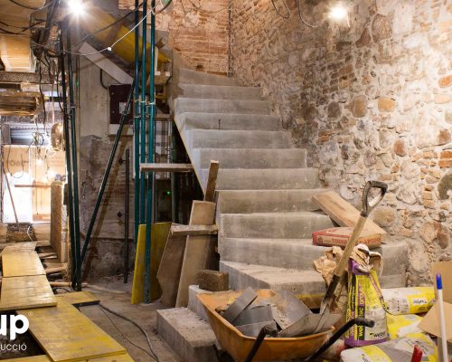 08 la magrana restaurant obra reforma construccion ingrup estudi escaleras hormigon