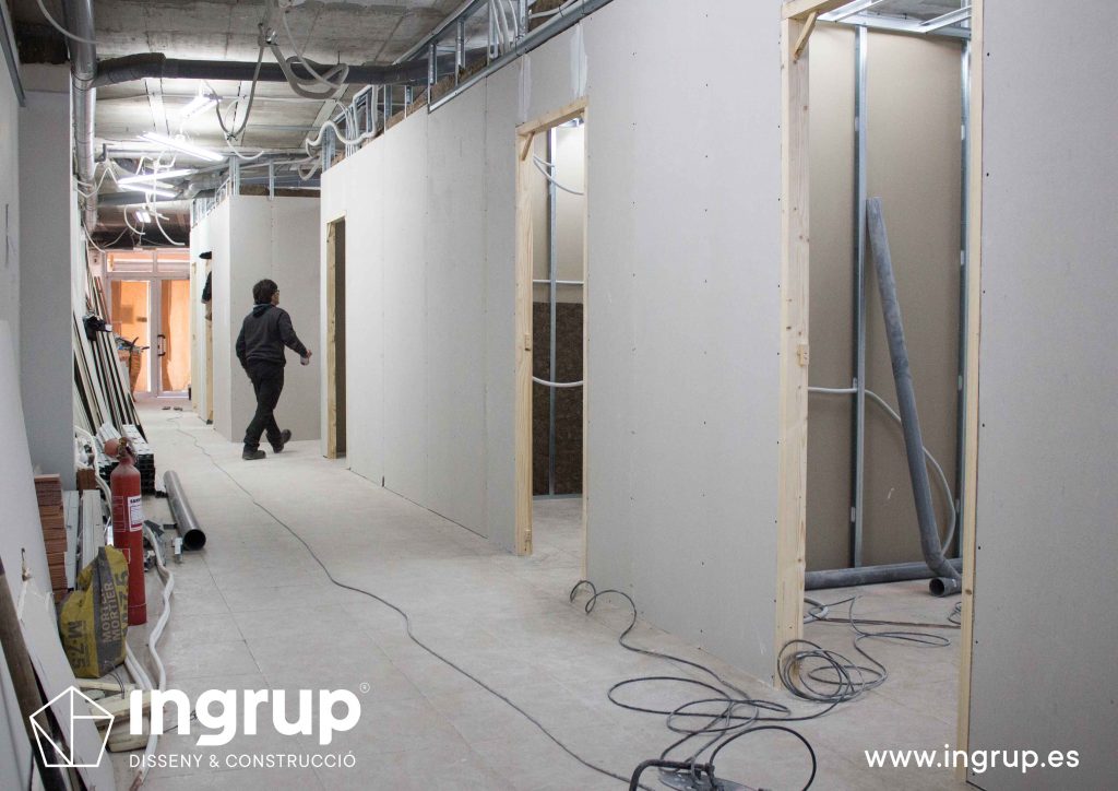 cerramiento pladur ingrup estudi granollers barcelona construccion