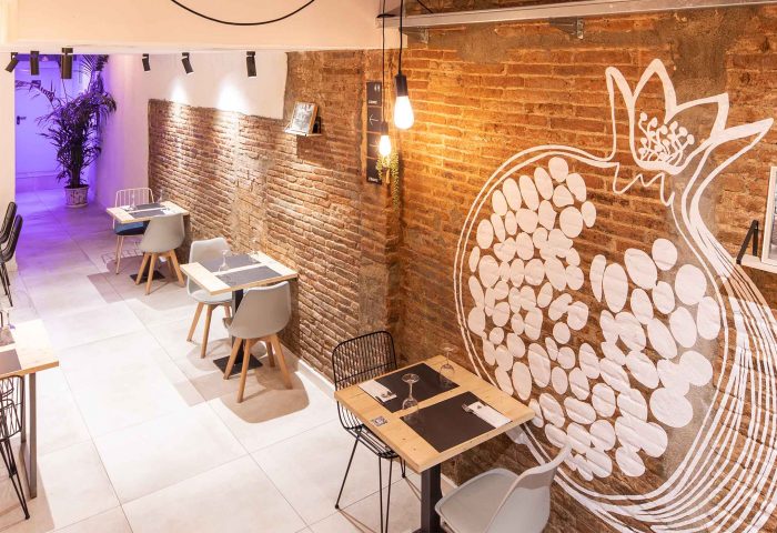 comedor principal restuarante la magrana granollers obra reforma diseno construccion ingrup estudi botellero vino proyecto a medida llaves en mano plano 2o piso