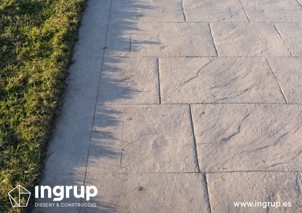 hormigon impreso pavimentos ingrup estudio construccion diseno granollers barcelona