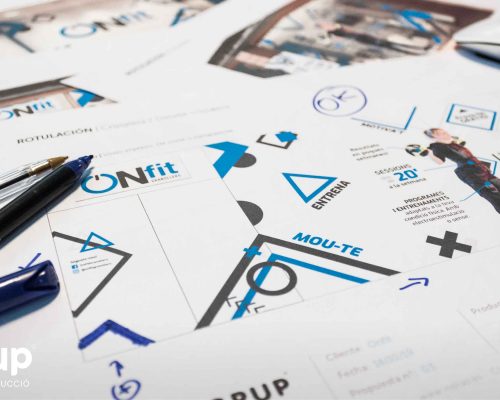 proceso de diseno de l nueva rotulacion retail ingrup estudio construccion retail vinilos impresion fabricacion propia