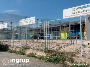 01 antes carteles exteriores ohapadel rotulacion limpieza vinilo ingrup estudi granollers diseno construccion retail