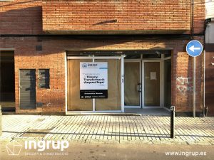 01 antes fachada principal entrada dermoestetica ingrup estudi diseno construccion retail rotulacion interiorismo granollers barcelona