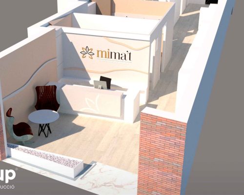 02 3d render alzado planta diseno interior interiorismo mimat dermoestetica ingrup estudi estudio diseno construccion retail rotulacion granollers barcelona interiorismo