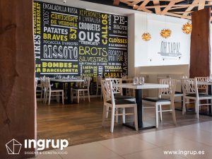 02 despues comedor principal colocacion de gres porcelanico ingrup estudi diseno construccion obra reforma granollers barcelona