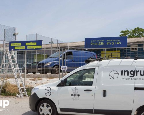 02 rotulacion retail vinilos impresion carteles exteriores instalaciones deportivas ohapadel ingrup estudi diseno construccion fabricacion instalacion