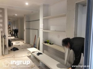 05 construccion estanterias de pladur a medida ingrup estudi diseno construccion retail rotulacion interiorismo granollers barcelona
