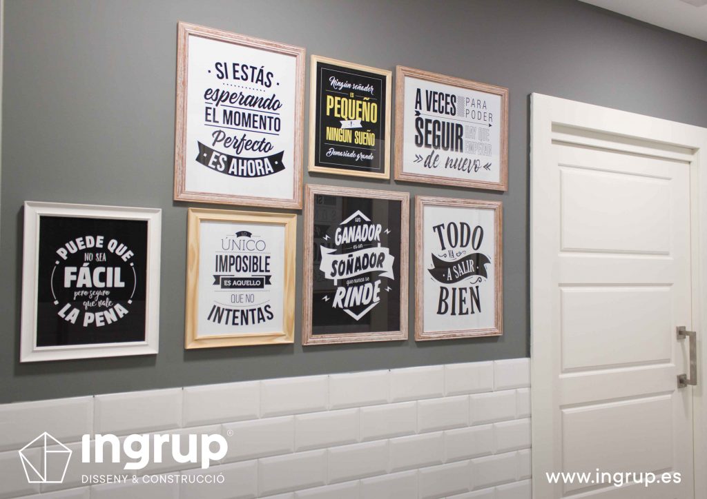 13 baño carteles alicatado puerta comedor interior pintura decorativa madera decoracion iluminacion mobiliario restauracion ingrup estudi diseno construccion retai granollers barcelona
