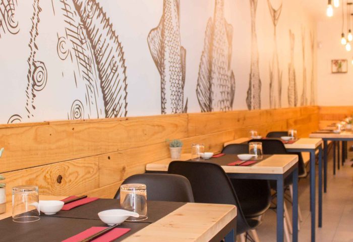 01 slider reforma integral local comercial restaurante japones interiorismo mobiliario obra ingrup estudio diseno construccion retail granollers barcelona