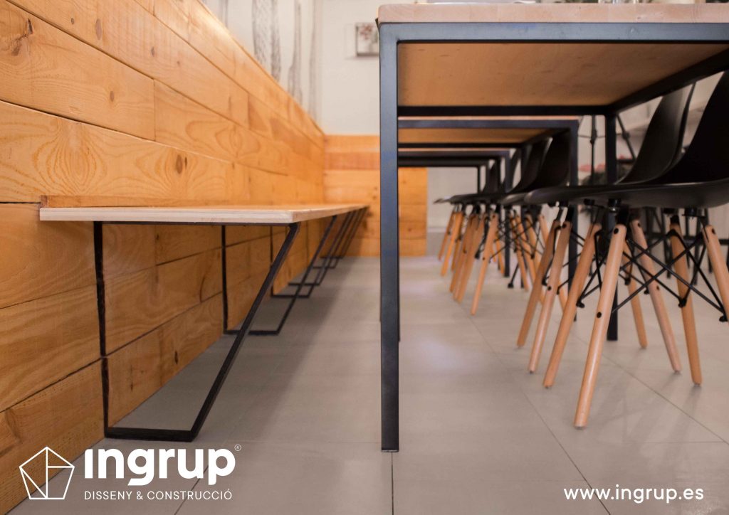 015 detalle estructura mobiliario restaurante fabricacion interiorismo ingrup estudi diseno construccion granollers barcelona