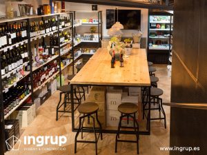 08 despues planta inferiror vermuteca sala cata vinos tienda reforma integral local comercial vermuteca interiorismo 3d ingrup estudi diseno construccion retail granollers barcelona