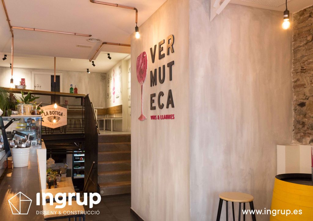 16 decoracion interiorismo pintura decorativa letras corporeas ingrup estudio diseno construccion retail granollers barcelona