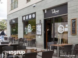 02 despues fachada nueva tolino rotulacion rotulo vinilo letras corporeas vinilo de corte ingrup estudio diseno construccion retail granollers barcelona