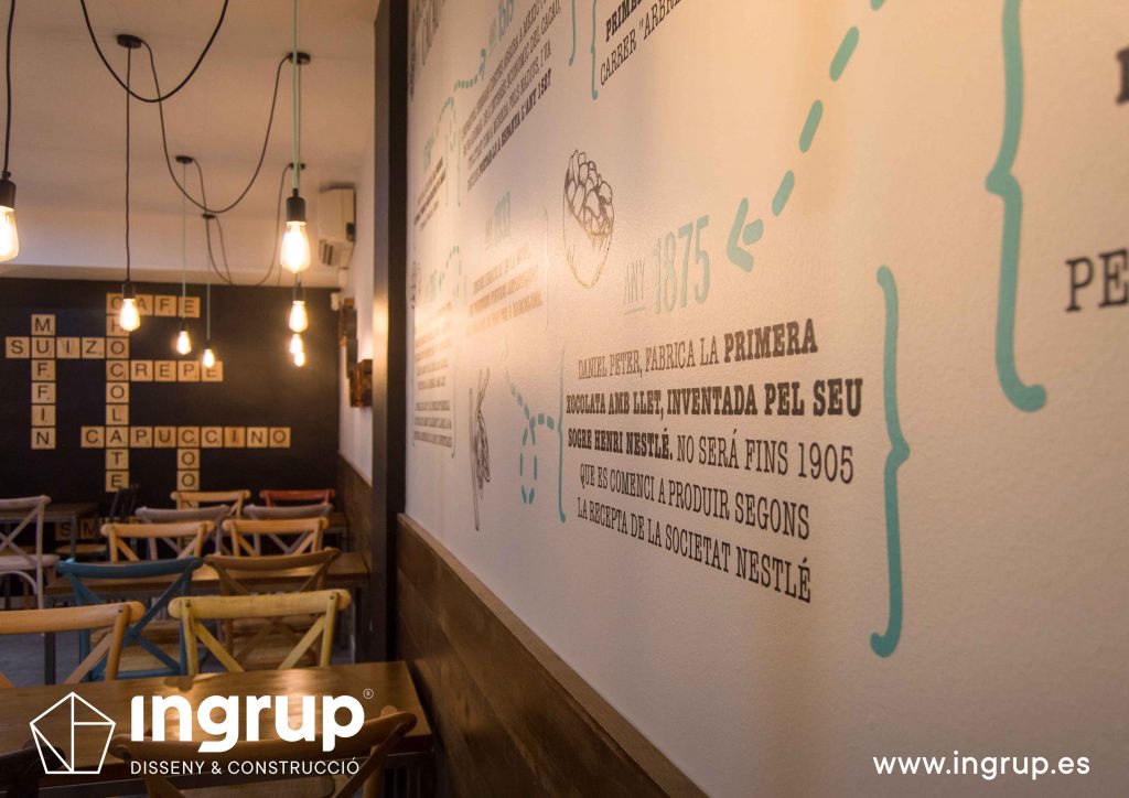17 detalle vinilo decorativo de corte instalacion fabricacion propia interiorismo decoracion ingrup estudi diseno construccion retail granollers barcelona