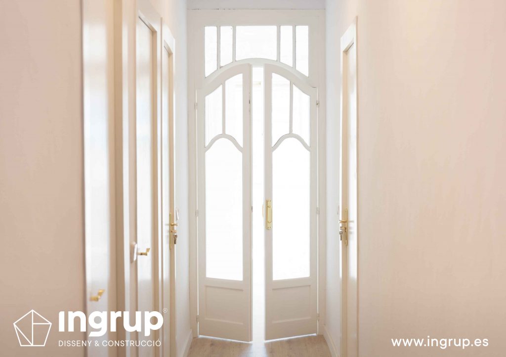 02 reforma integral piso barcelona rehabilitacion pintura parquet pavimento instalacion ingrup estudio diseno construccion retail granollers barcelona