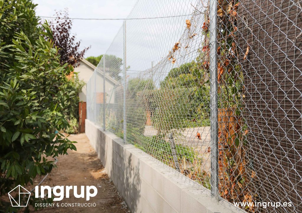 11 construccion muro divisor vivienda particular obra reforma ingrup estudio diseno construccion retail granollers barcelona