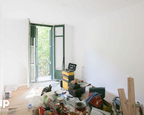 13 habitacion pintura integral proceso obra reforma integral piso barcelona interiorismo ingrup estudio diseno construccion retail granollers barcelona