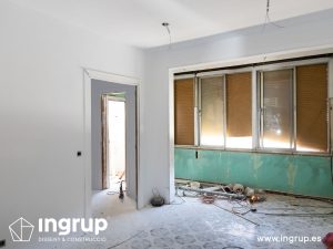 15 antes comedor proceso obra reforma integral piso barcelona interiorismo ingrup estudio diseno construccion retail granollers barcelona