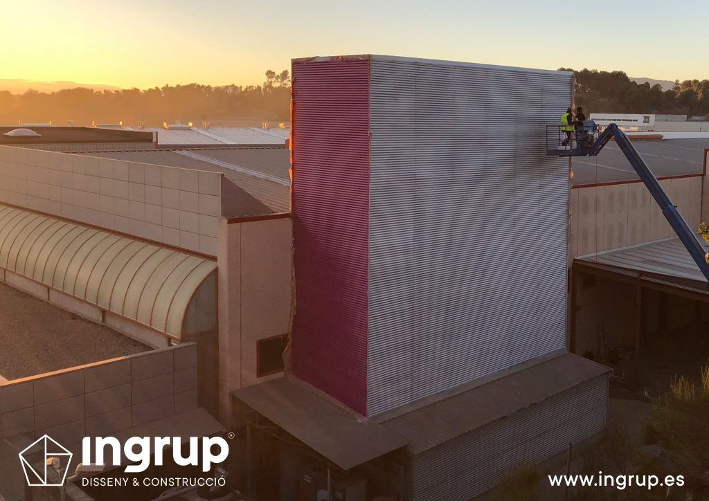 rotulación de nave industrial ingrup rotulos granollers 01